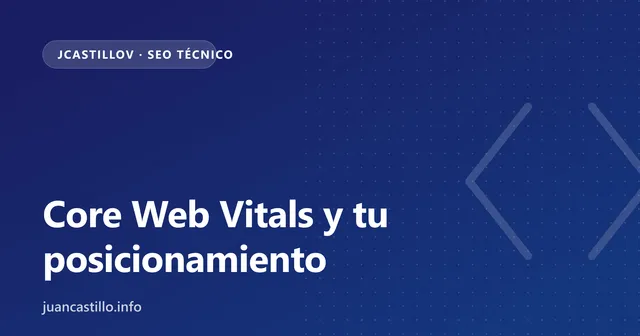 Core Web Vitals: qué son y por qué afectan tu posicionamiento